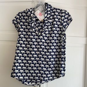 Elizabeth McKay elephant blouse